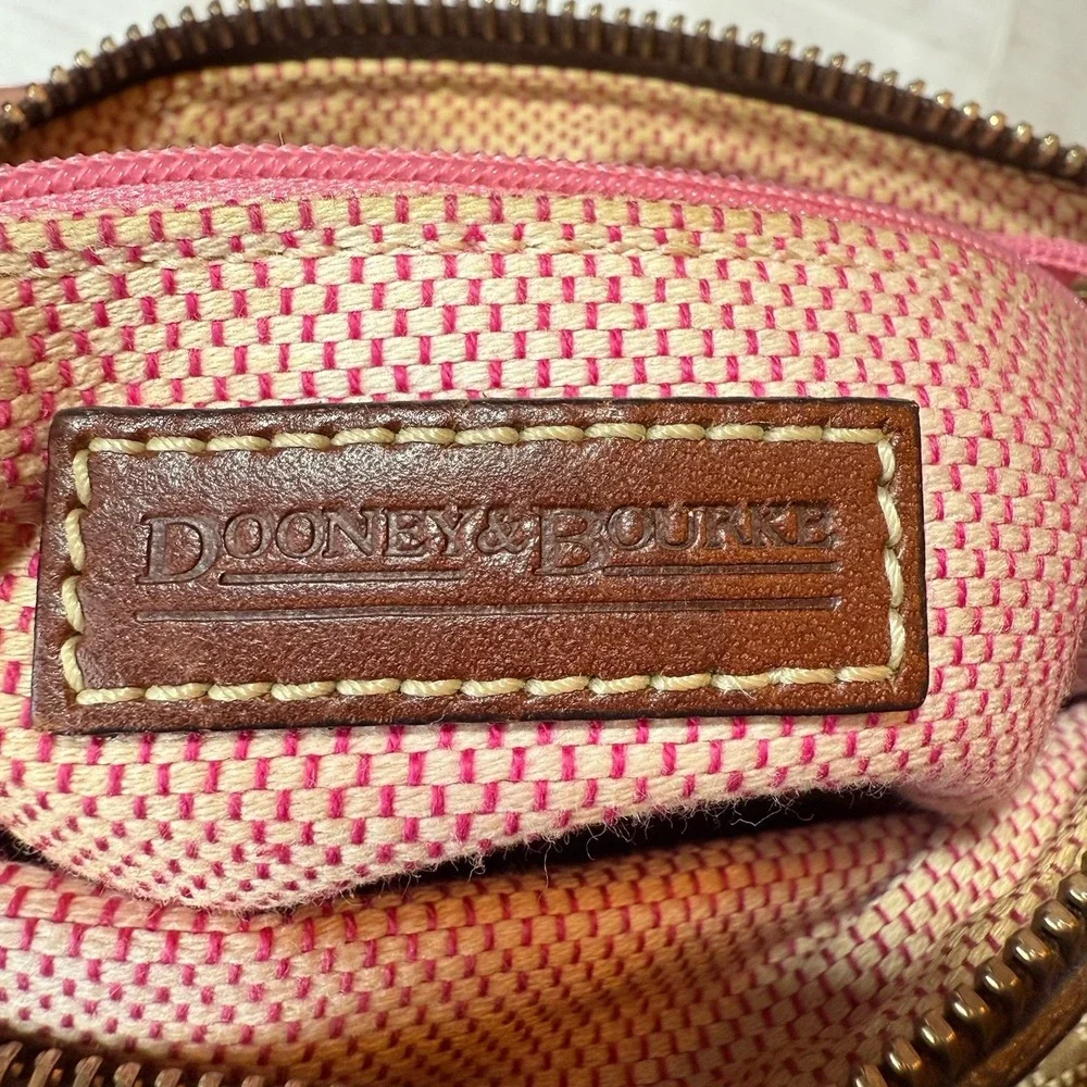 VTG Dooney and Bourke Y2K‎ Letter Carrier Signature Monogram Crossbody Bag Purse - Picture 13 of 15